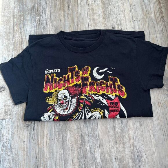 Halloween Vintage T-shirt Ripley's Nights of Frights M Black 90s Spooky - Picture 7 of 7